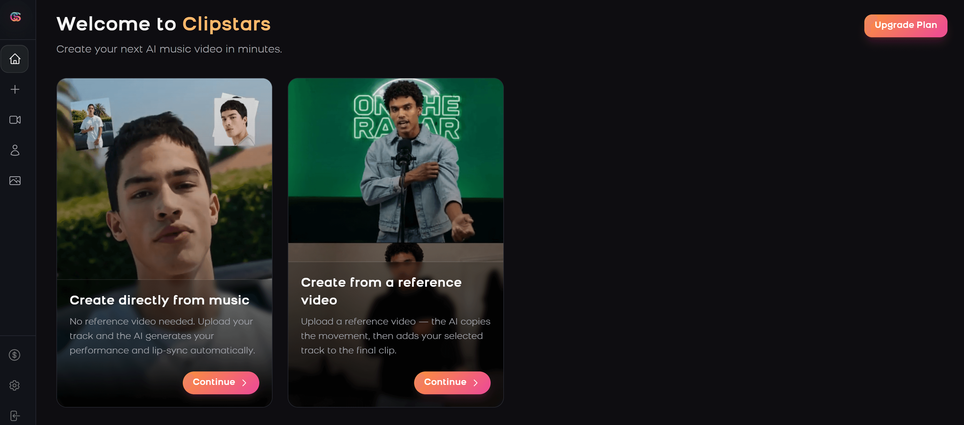 clipstars ai music video