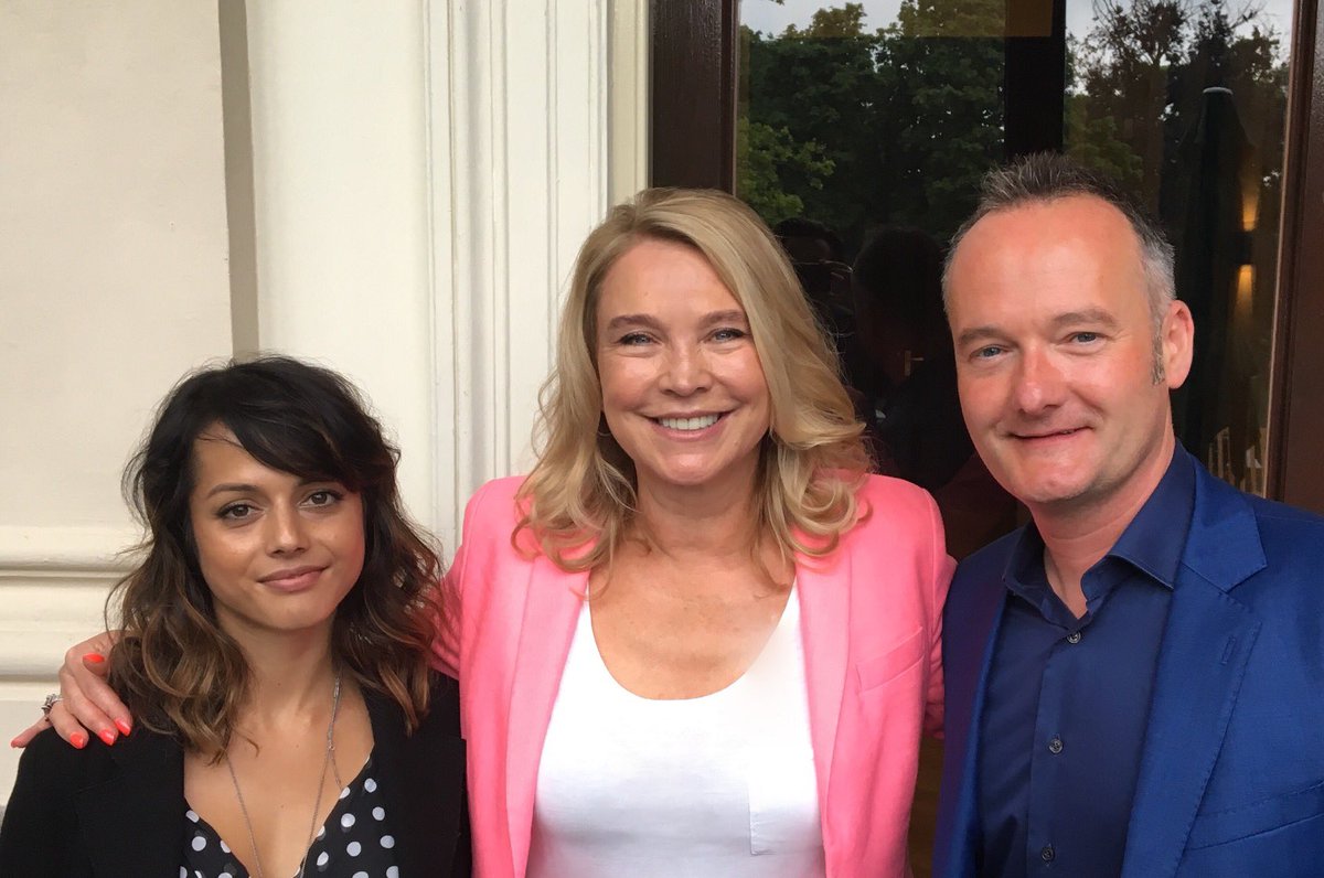 With Amrita Acharia and Amanda Redman from The Good Karma Hospital