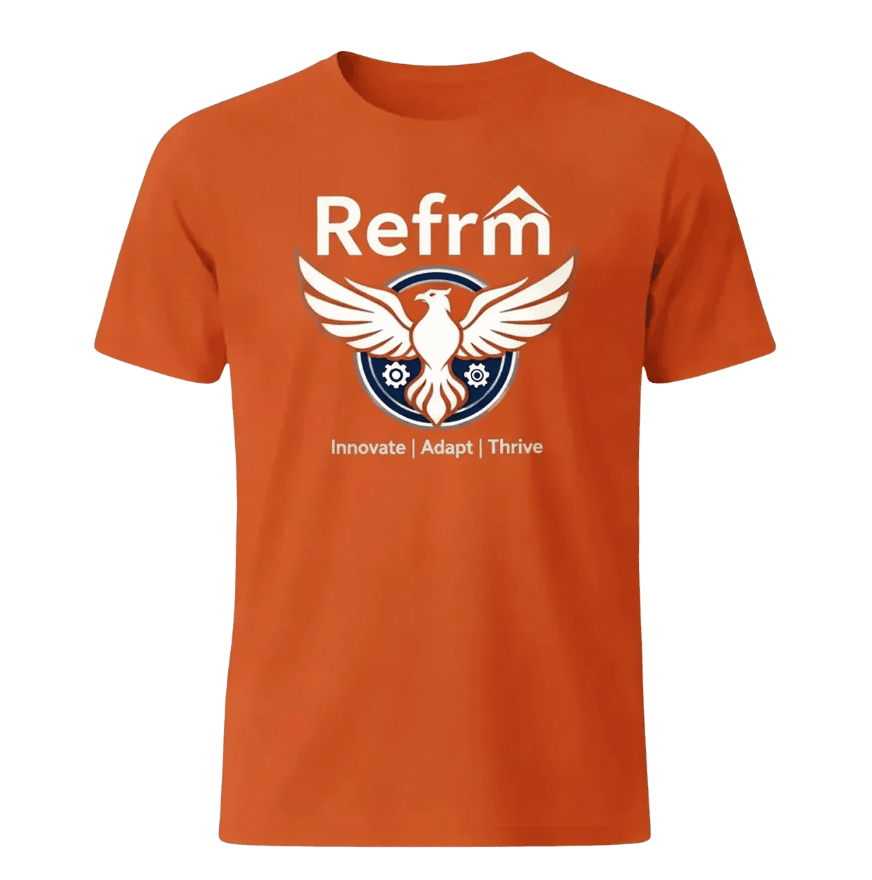 Adobe graphic tee with Refrm logo.