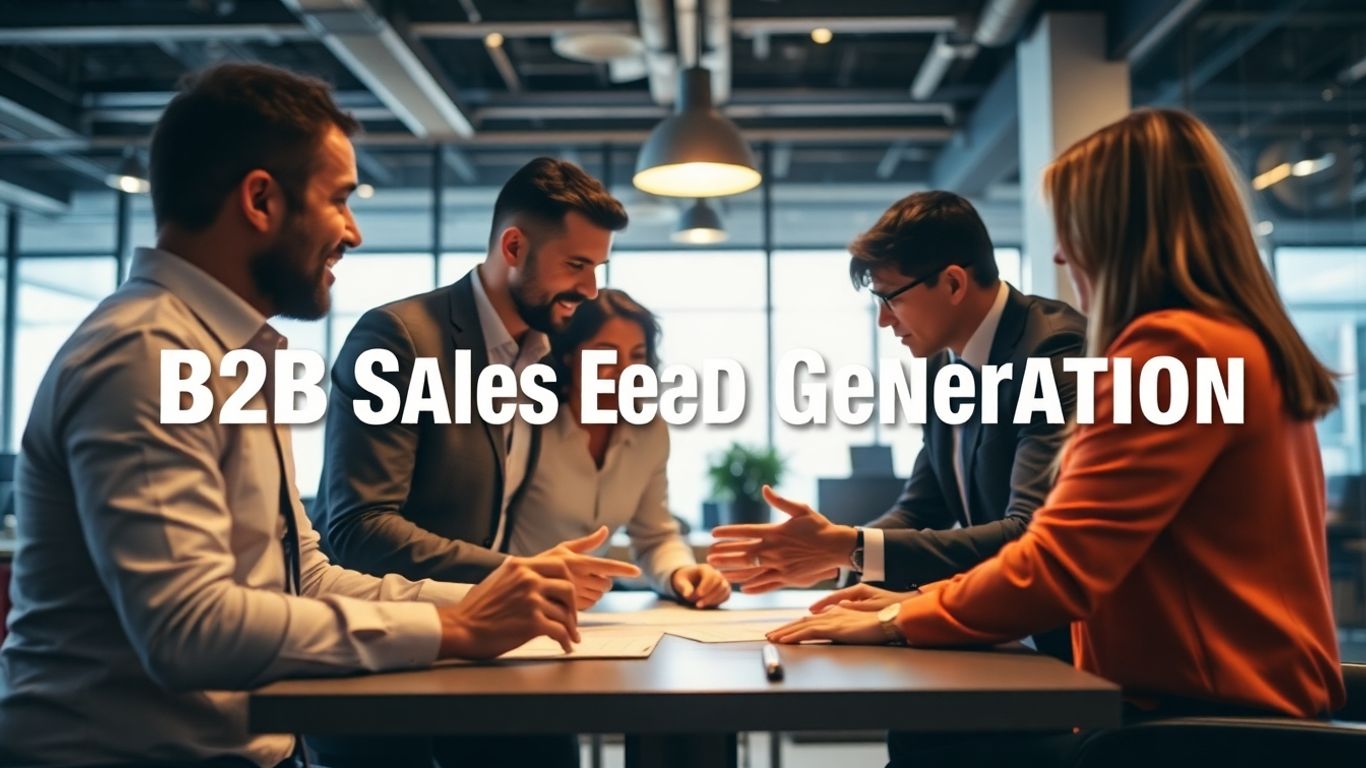 B2B sales lead generation strategies in action.