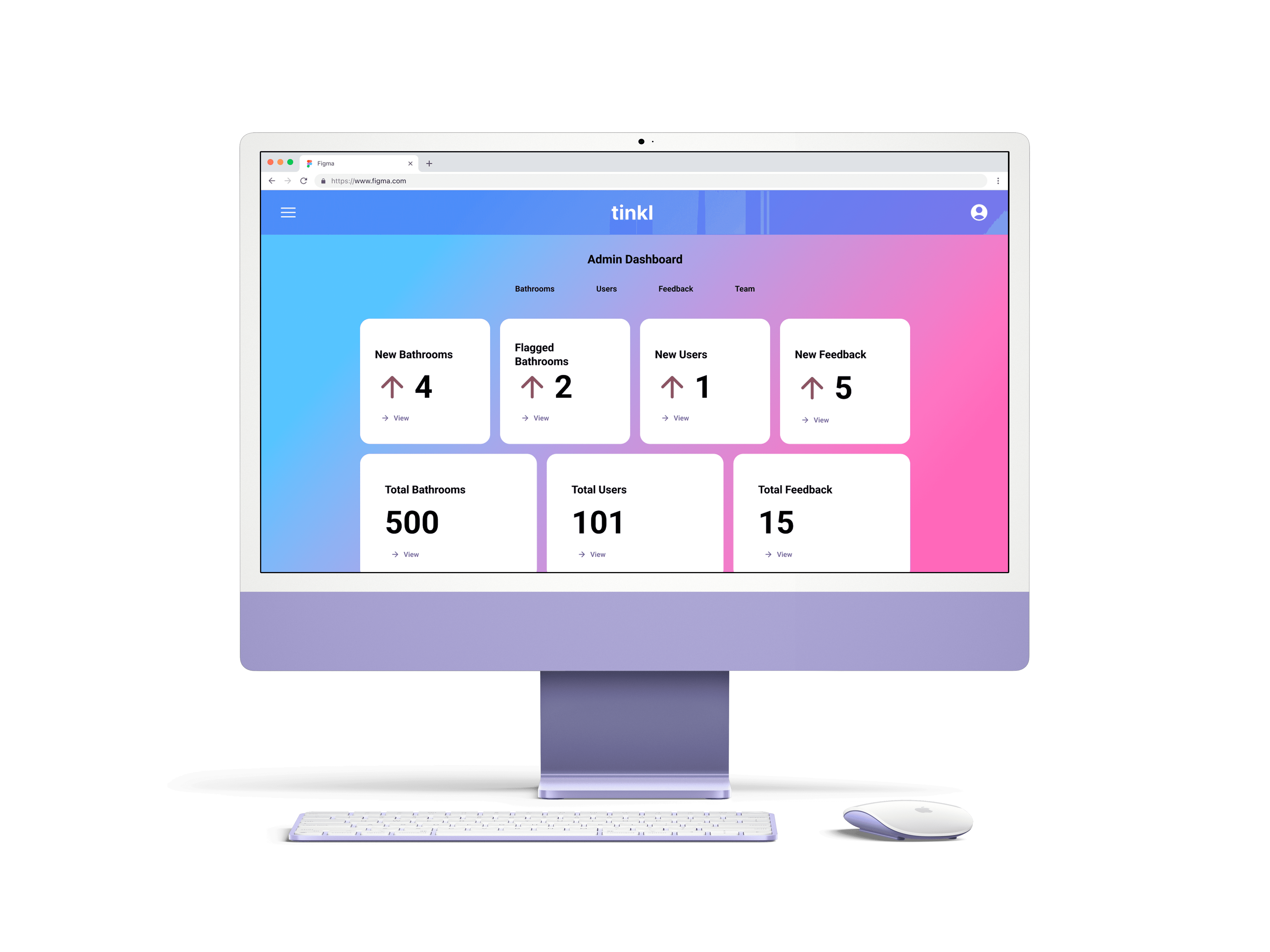 Tinkl dashboard home