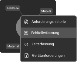 Ansicht eines Dashboard in einer Softwareoberfläche.