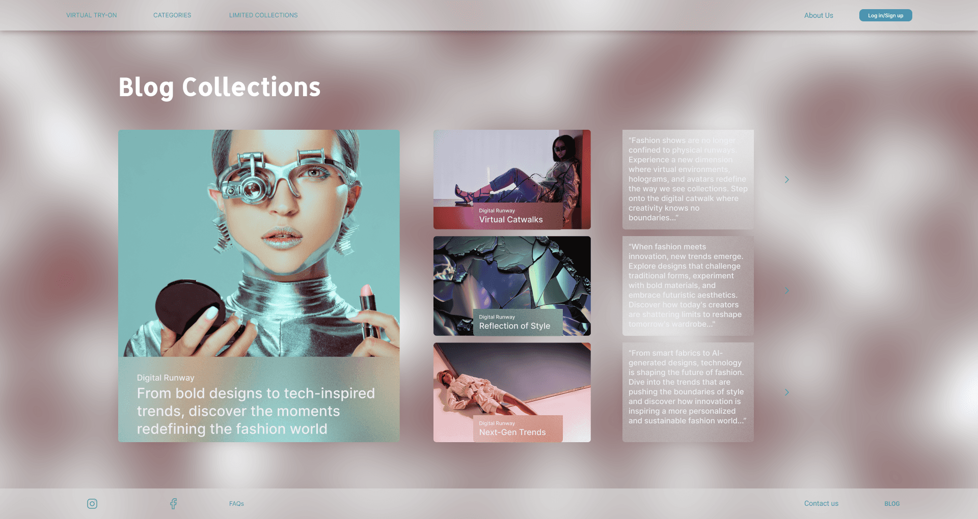 blog page