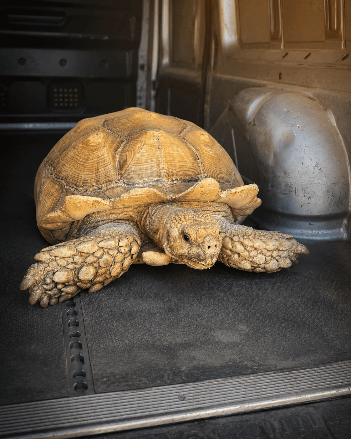 Transport einer Schildkröte