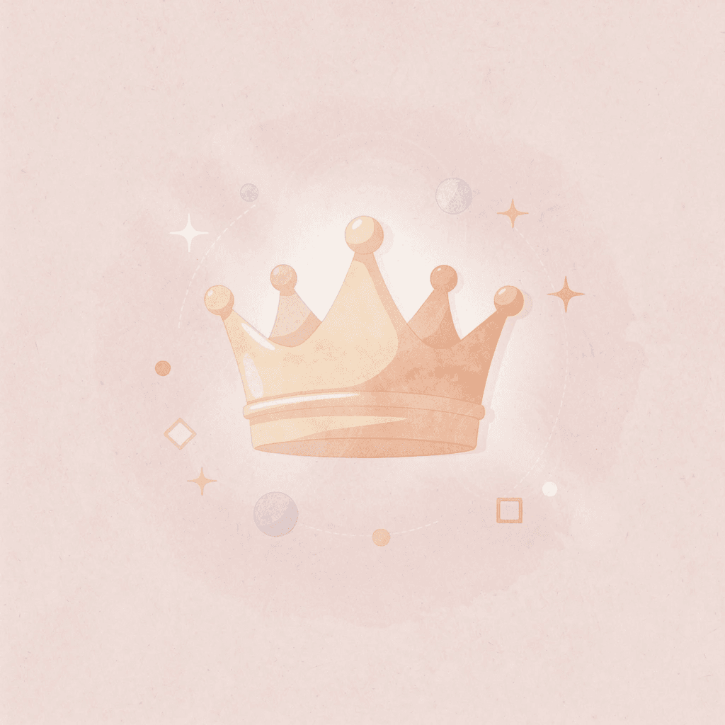 Crown icon representing strength and dignity in Arabic names