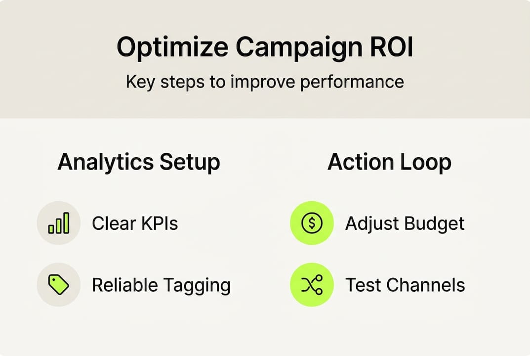 Infographic on optimizing campaign performance