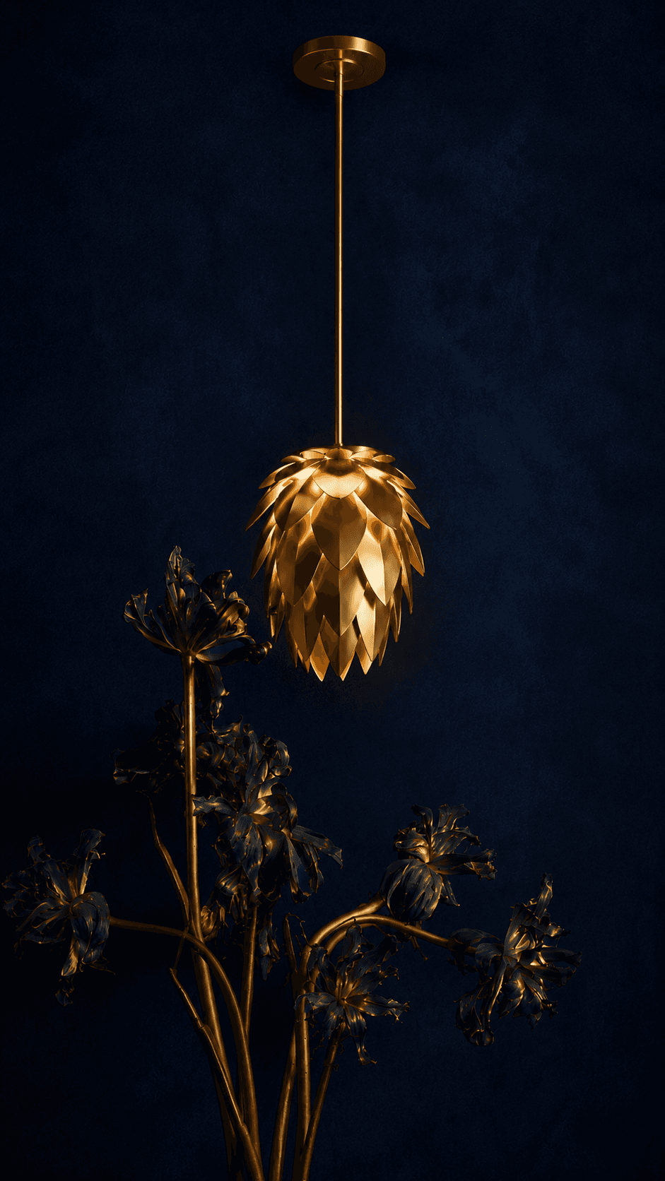 Sculptural fashion portrait