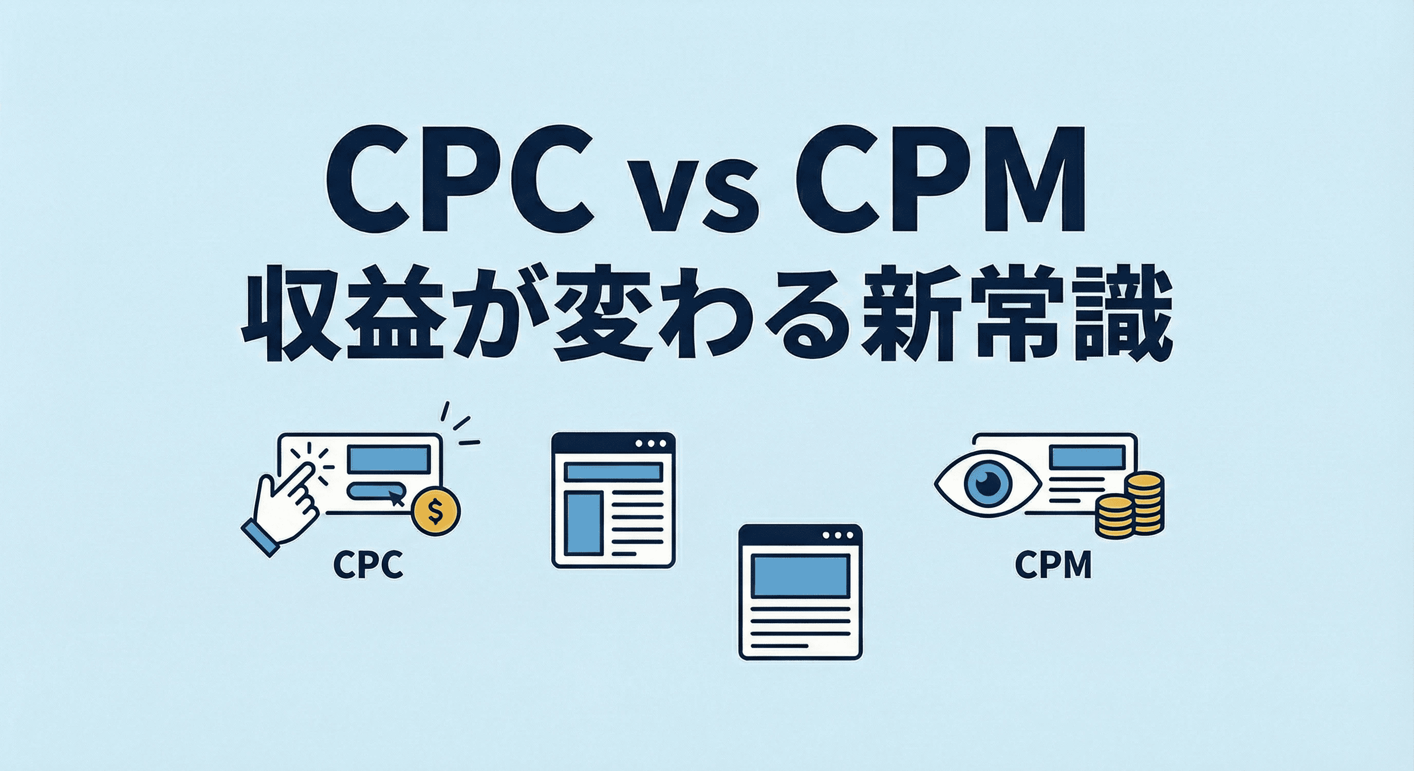CPC vs CPM 収益が変わる新常識