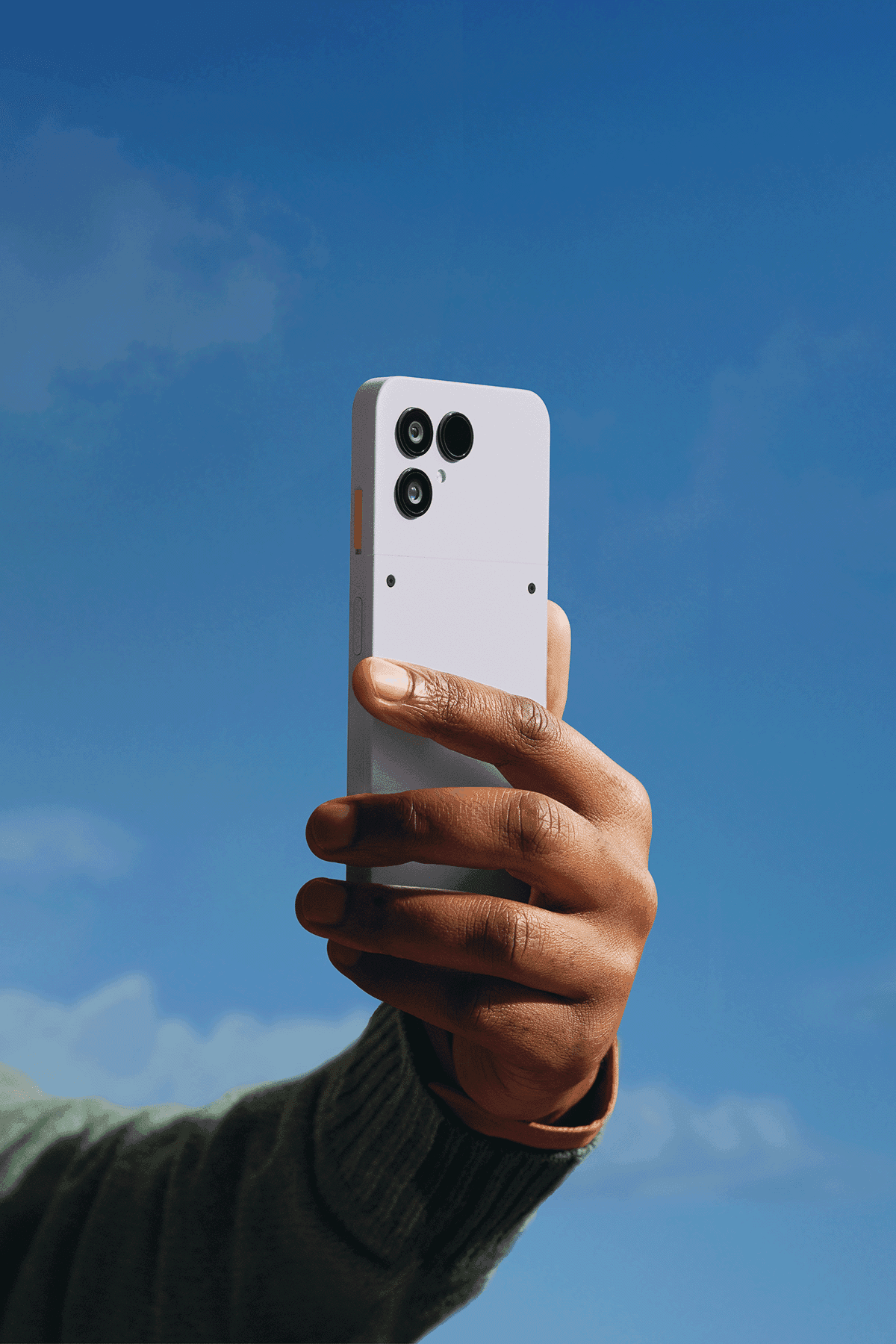 Fairphone — image of user holding a Fairphone — Soda Studio case study