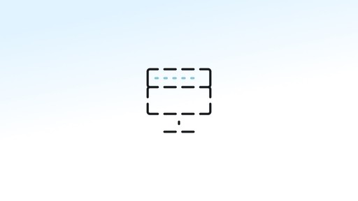 An icon of a desktop computer display on a pale background