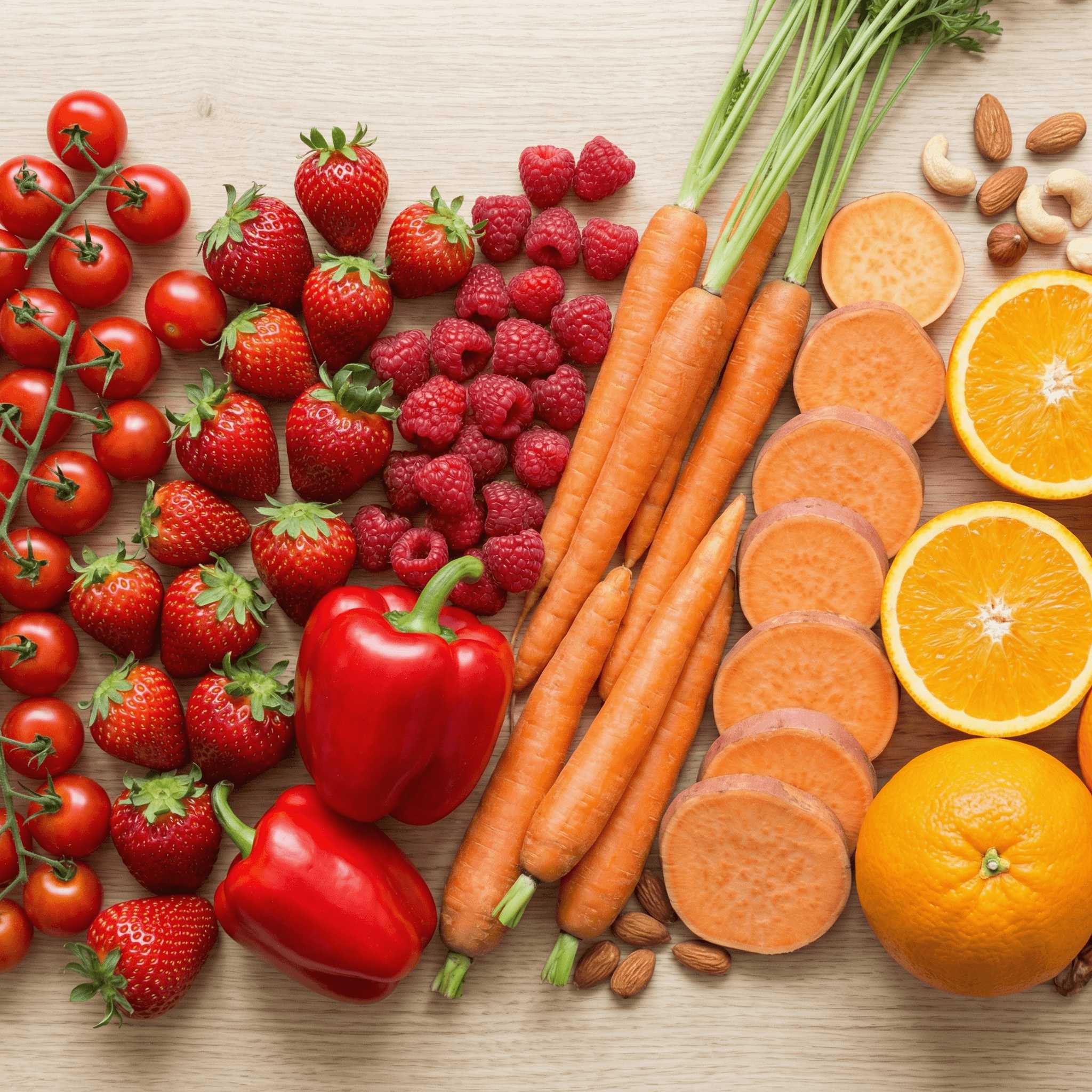 Grande variété de végétaux colorés et fibres illustrant l'objectif de diversité alimentaire du défi #boosttonmicrobiote.