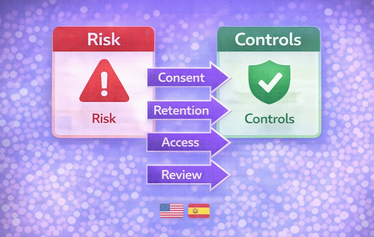 a simple risk vs control diagram