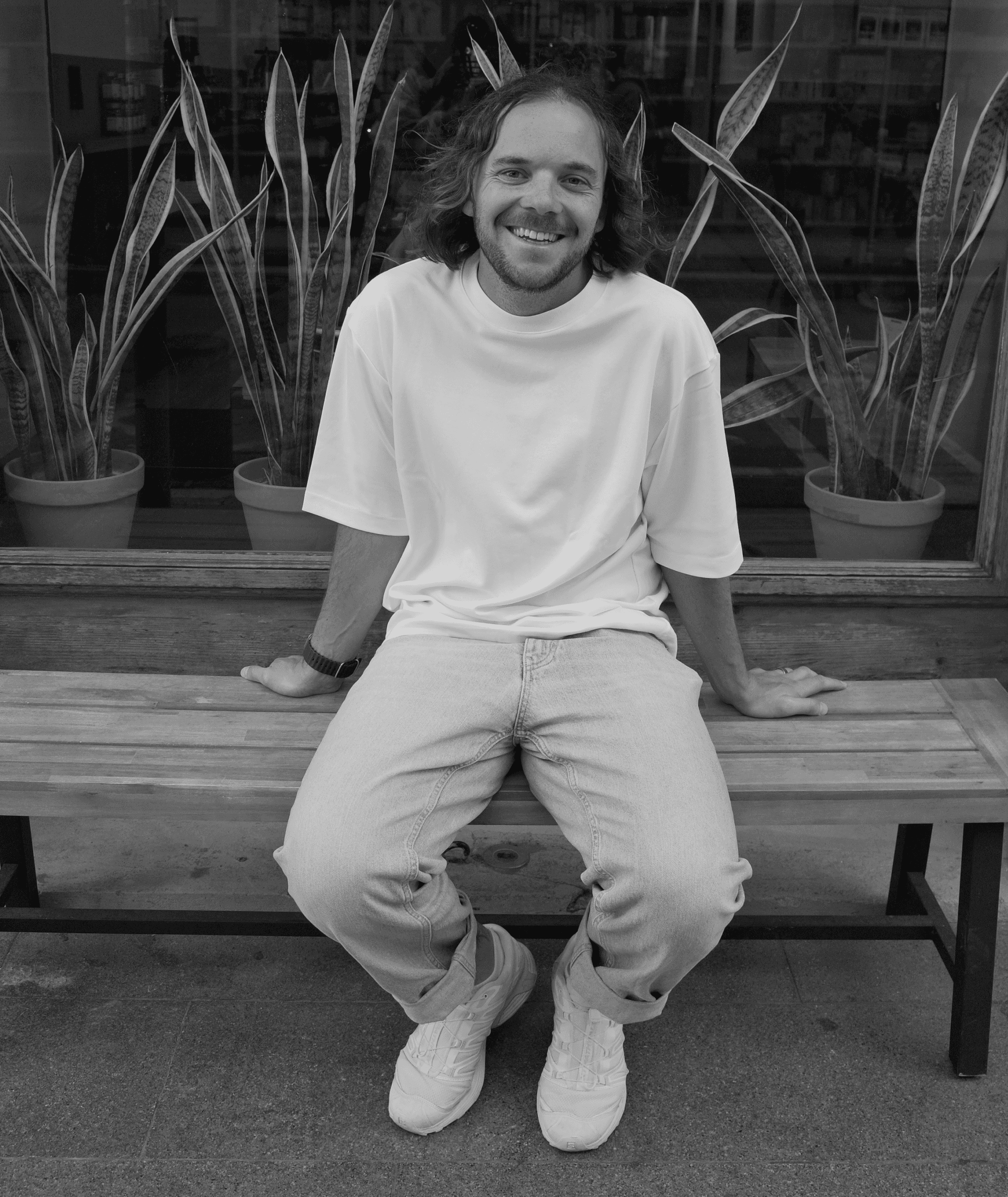 A black and white picture of Kieran O'Donnell, the Founder of Ripple