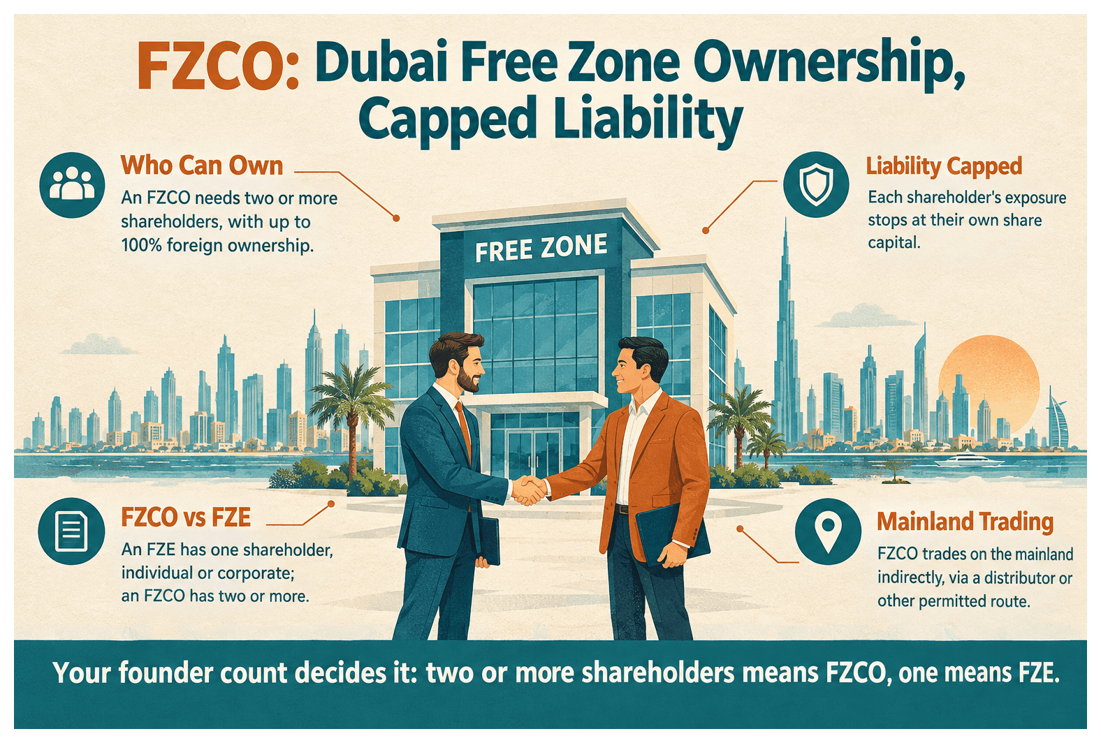 Infographic: What Is a Free Zone Company Limited (FZCO) in Dubai