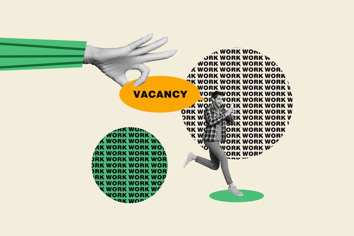 Illustration of people analyzing charts, factory systems, mobile tech, and data dashboards, symbolizing the wide range of modern career fields and how to evaluate them.