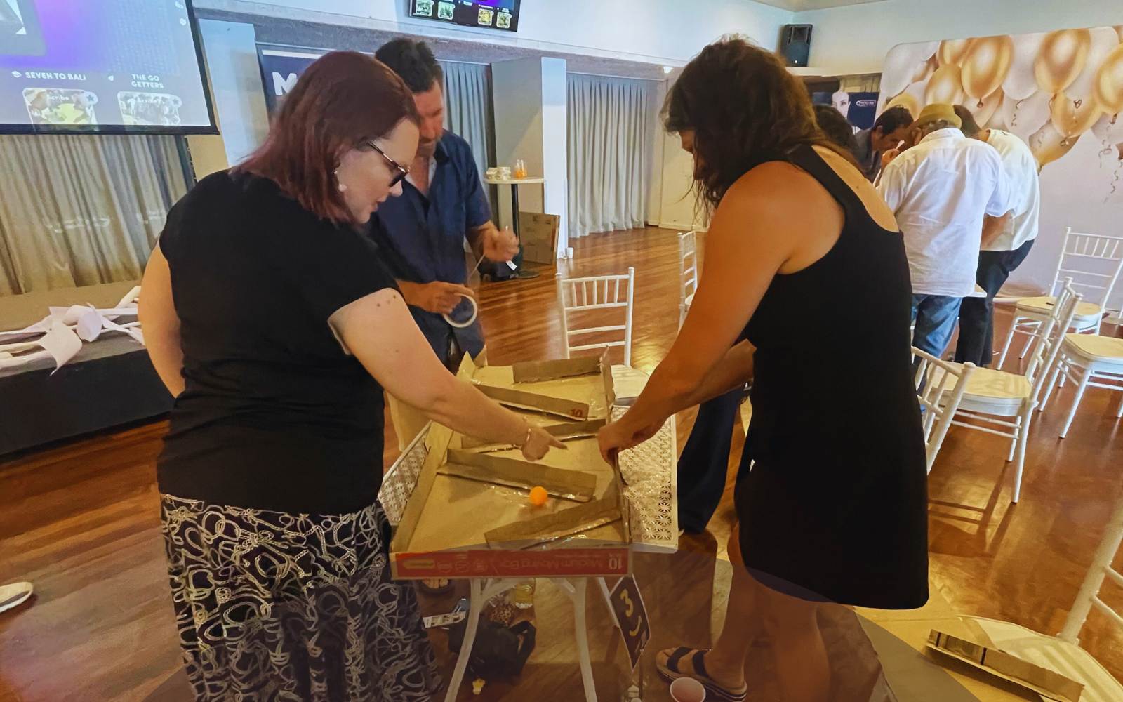 Mega Build team building game with Banana Life