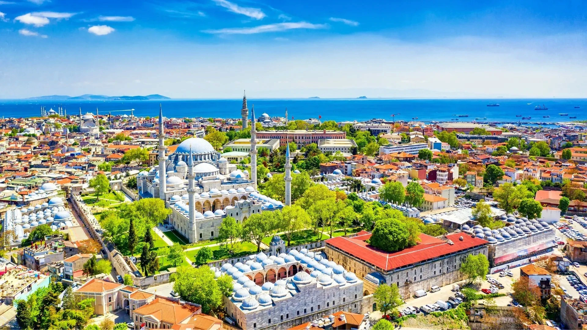 Istanbul city aerial view