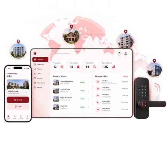 Commerce management interface displaying a product catalogue and order information.