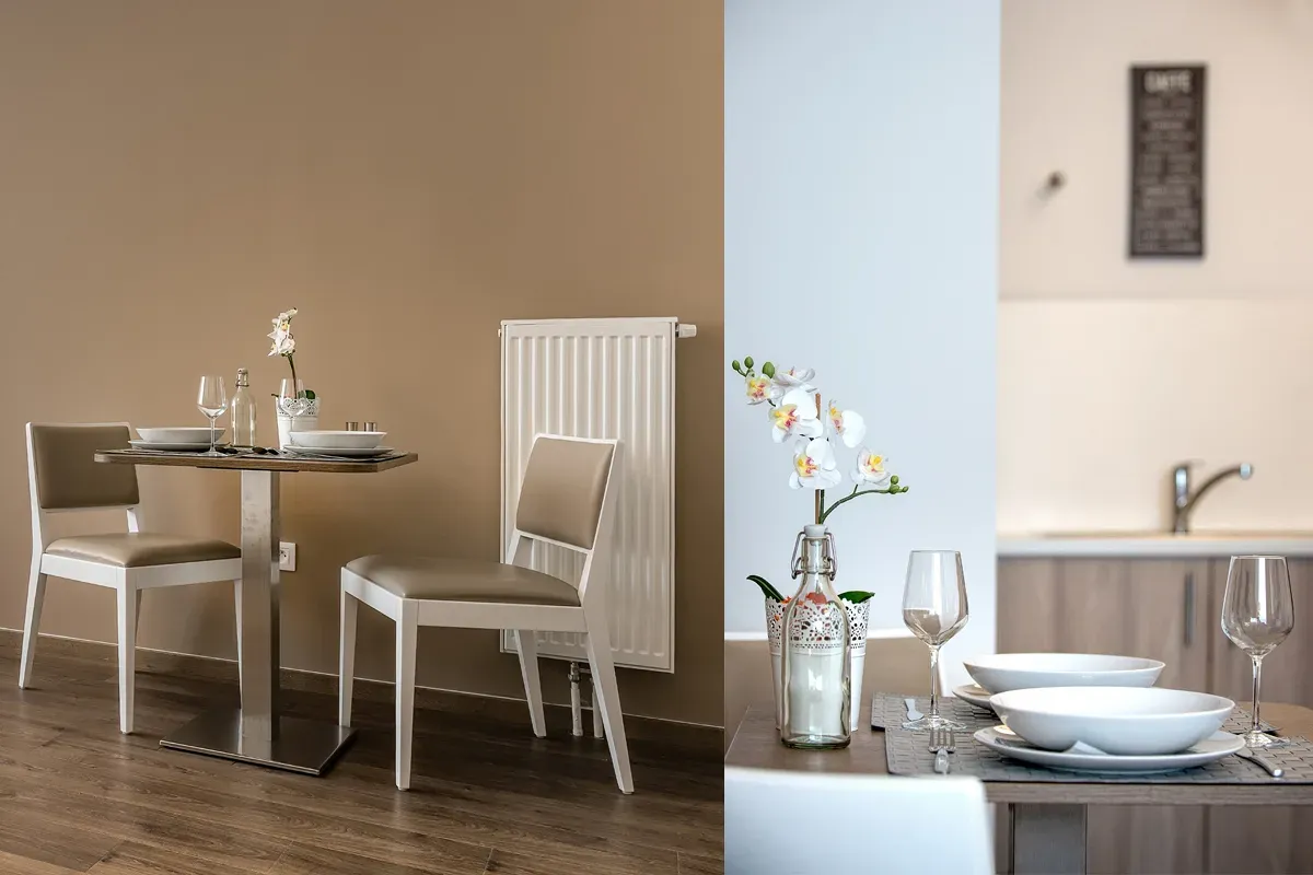 détails déco dans un studio d'une résidence happy séniors — photo design intérieur Lille | Anteale Yann Manac’h 2025