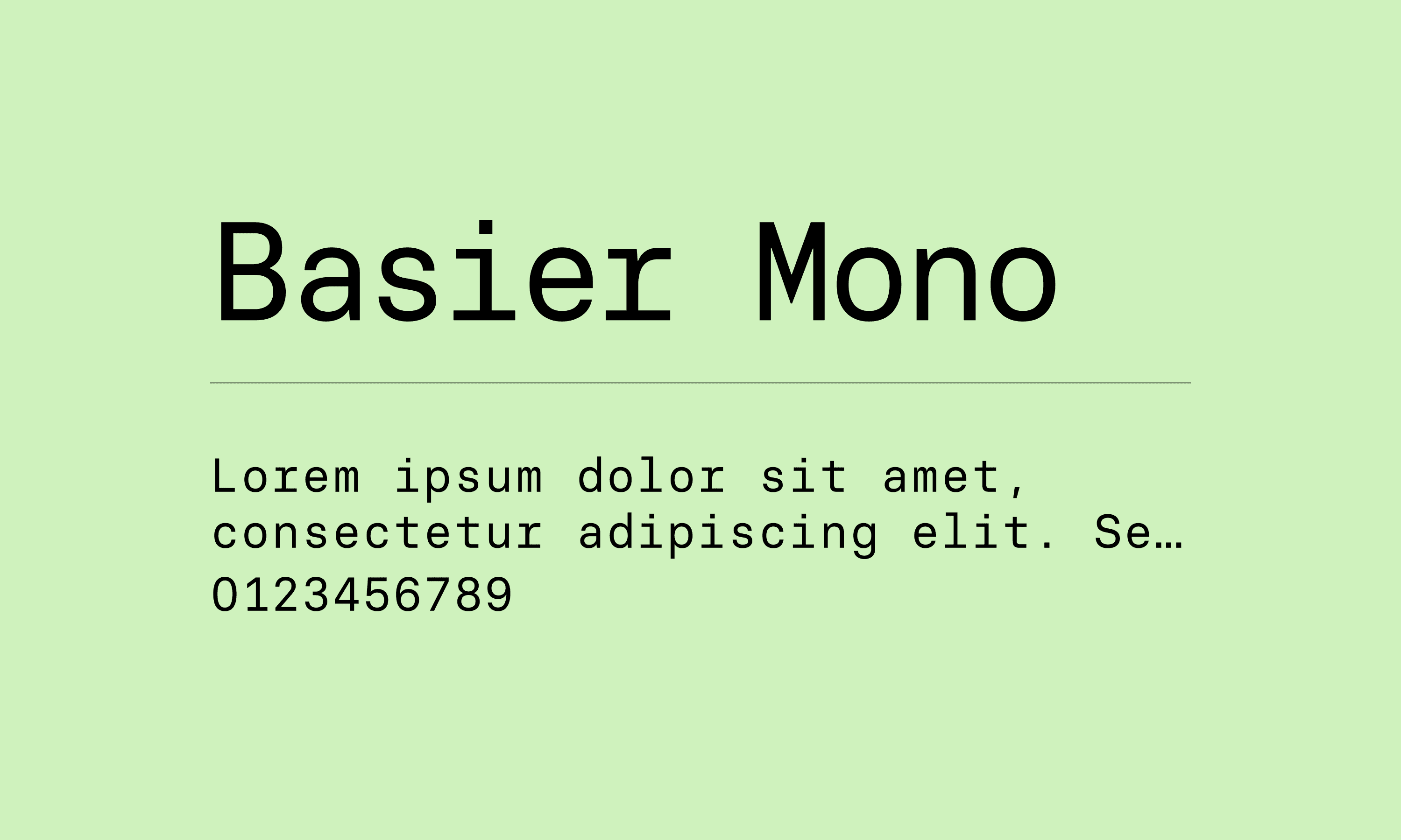 Basier Mono