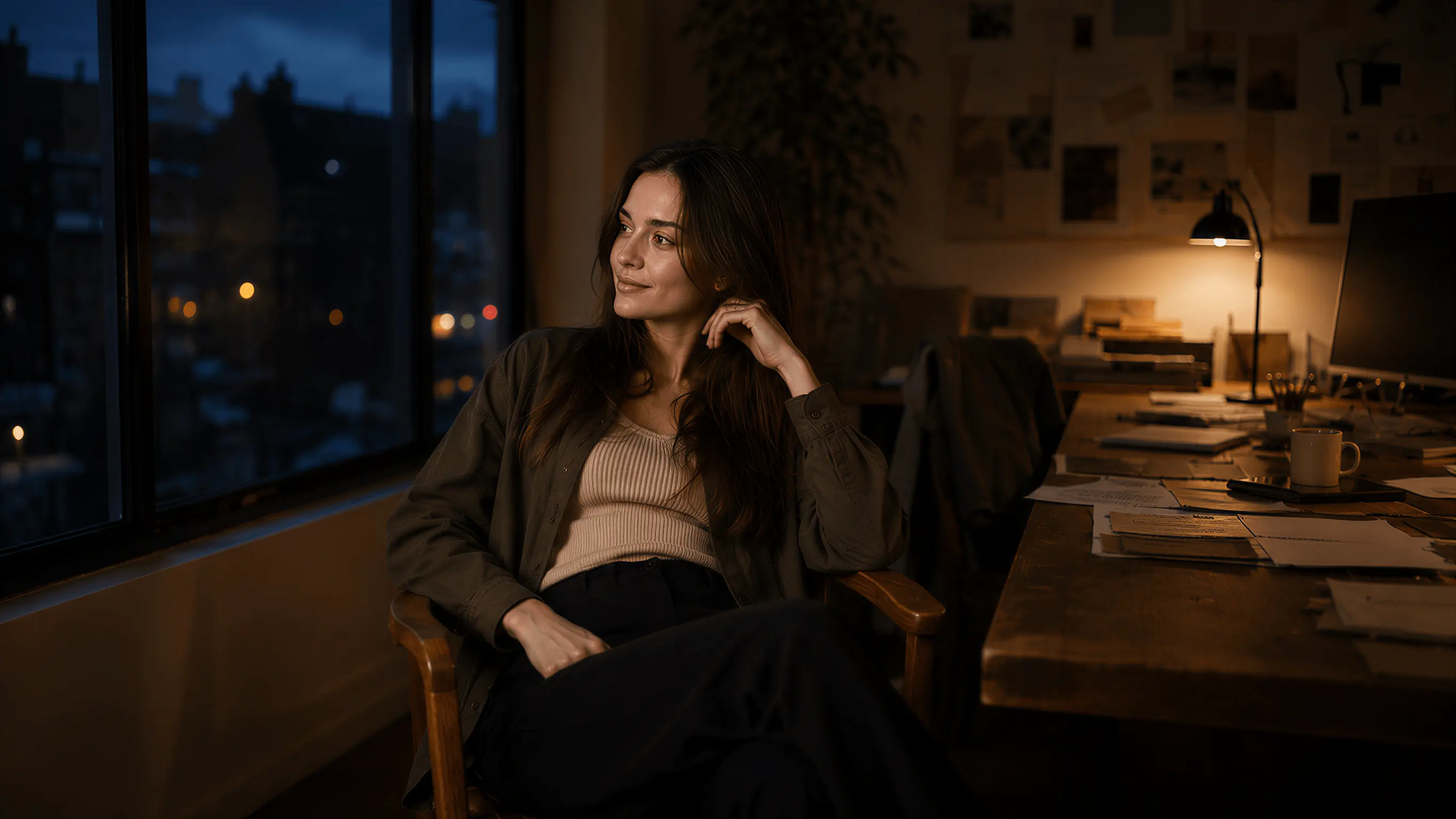 Maya in soft natural light