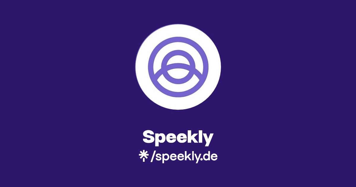 Speekly logo.