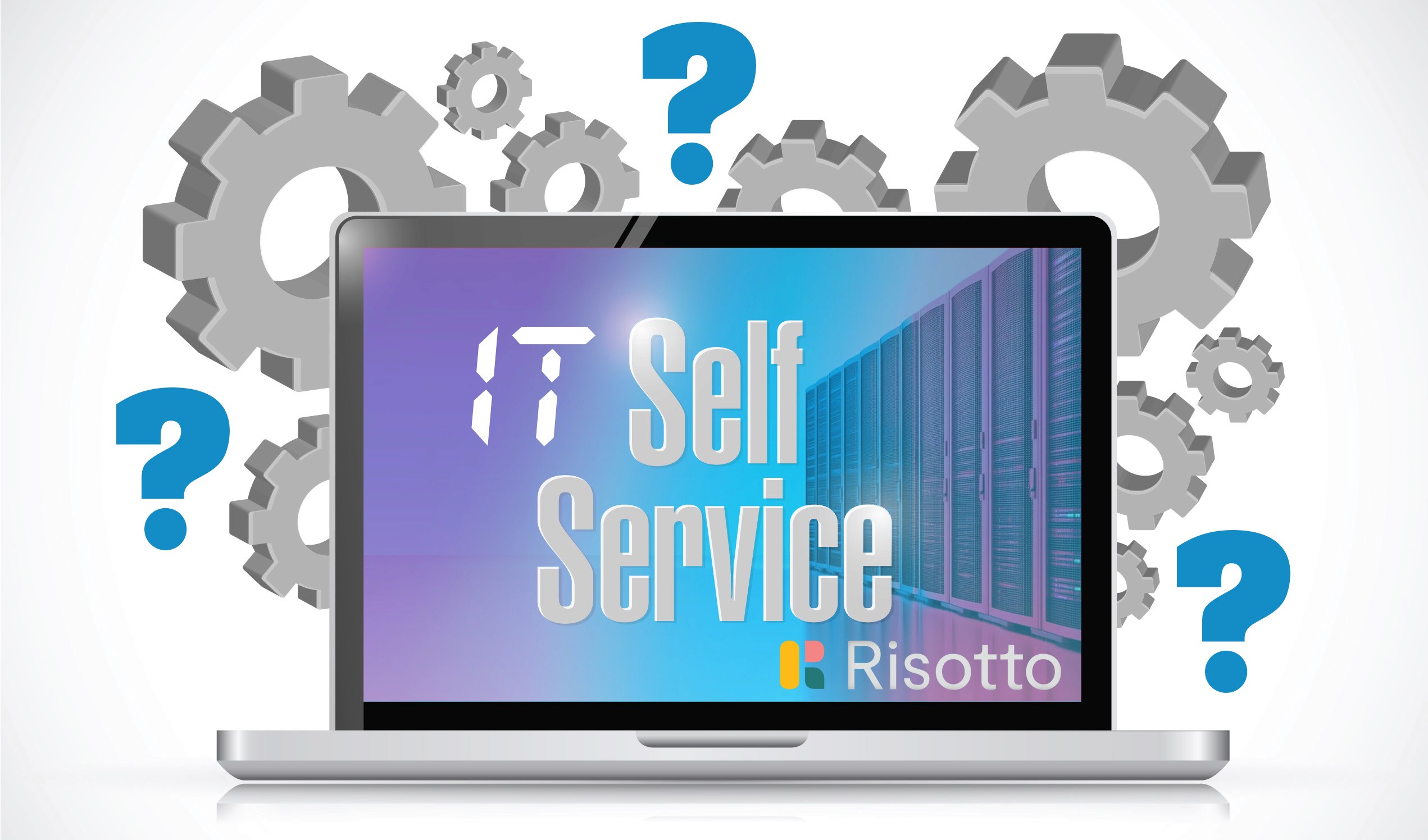 Laptop with IT self-service support solutions