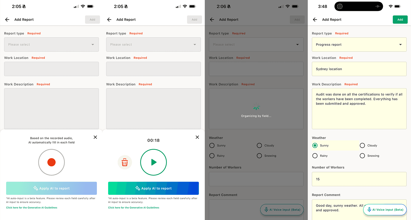 AI Voice Report Flow | Kanna