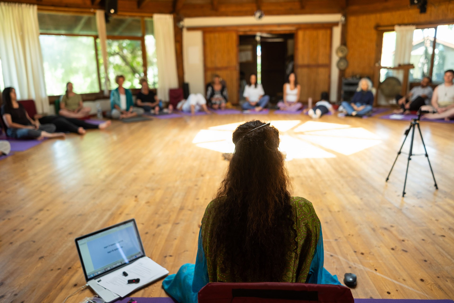 inside the pagoda retrit