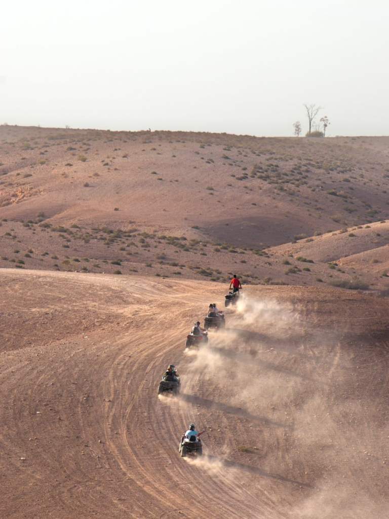 quad biking in agafay desert