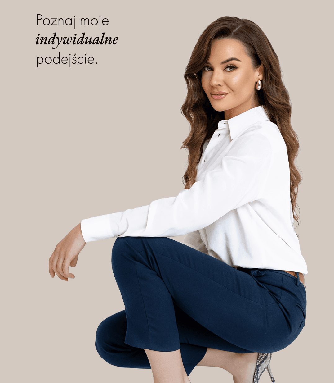 A black female model