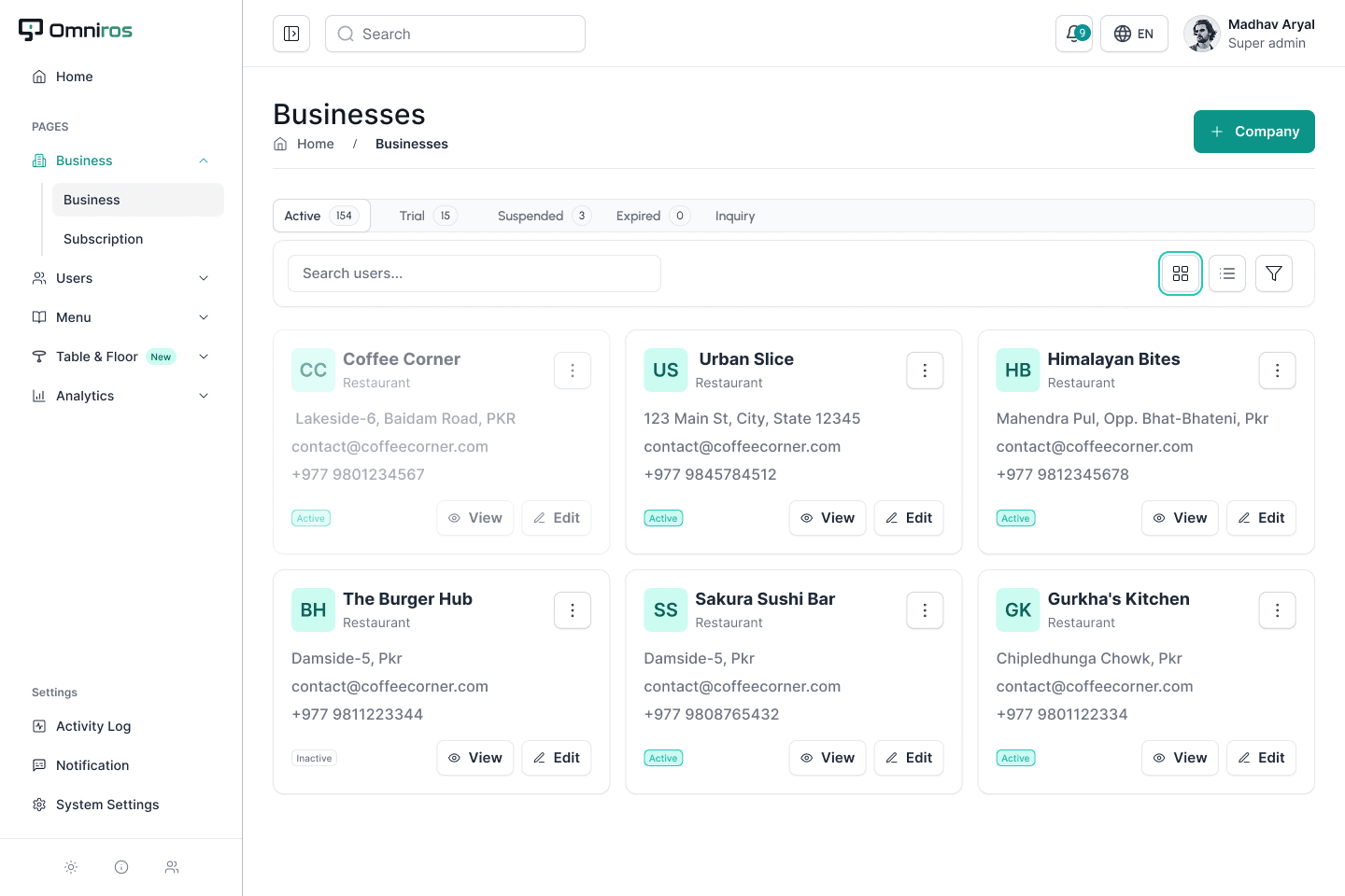 An image of Dreelio's dashboard