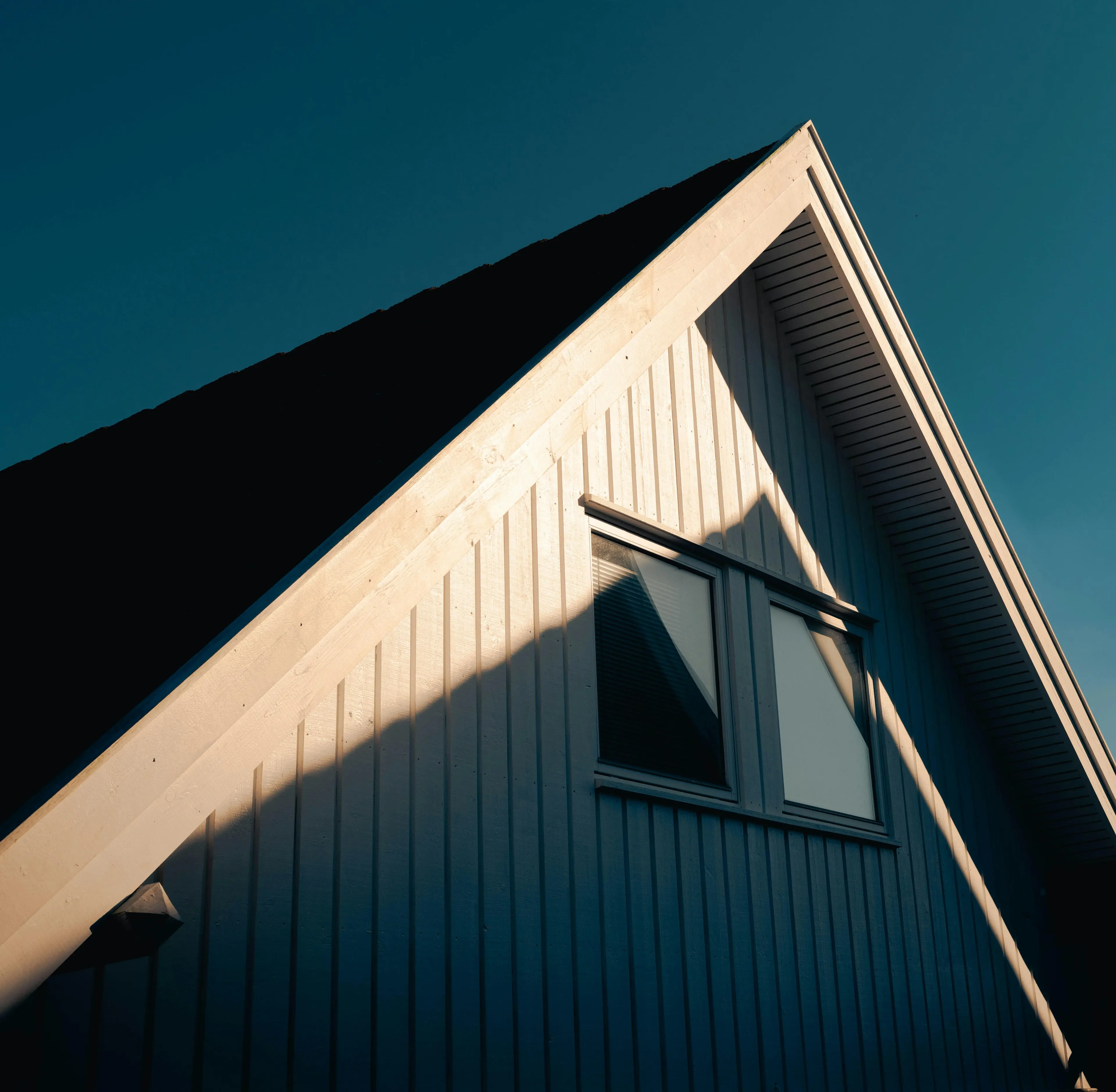 Close-up of modern rooftop solar panels generating clean energy