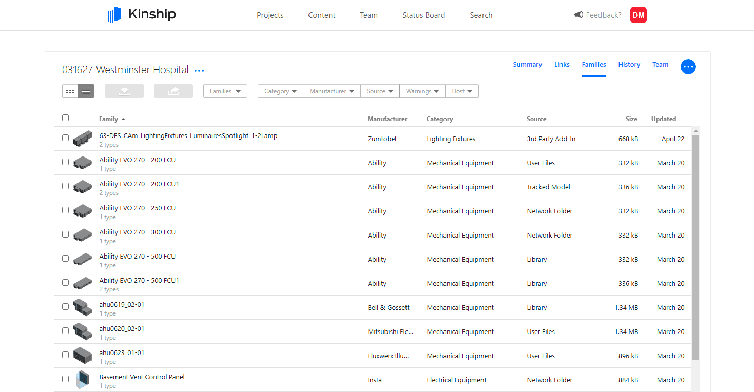 At a glance determine the source of content in your models.