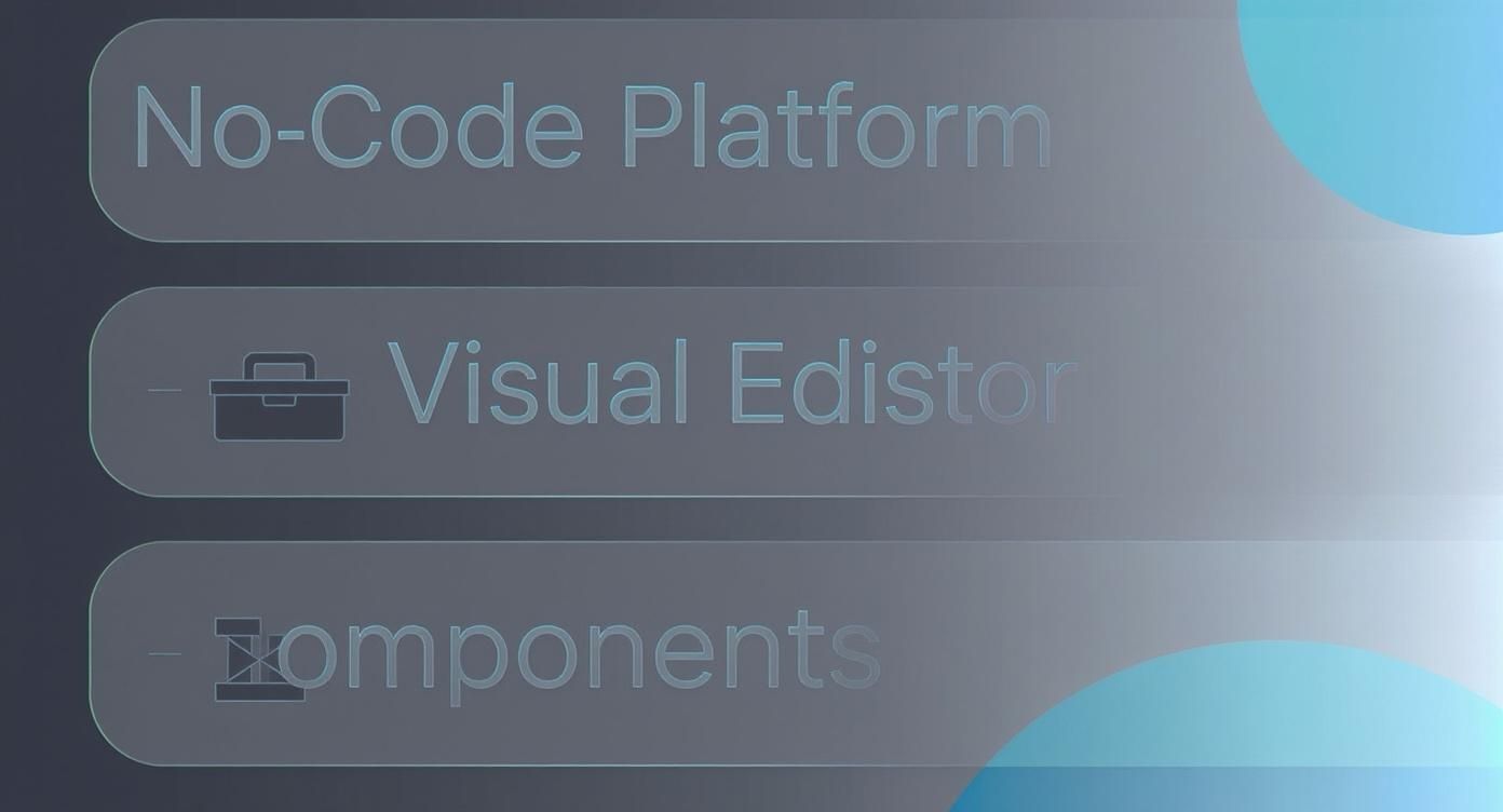 Infographic about no code mobile app builder