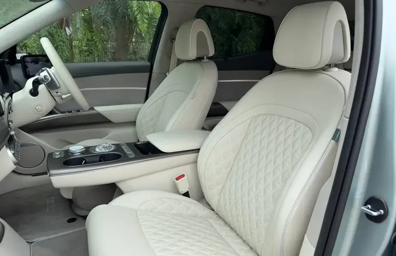 a close up of a steering wheel in a vehicle