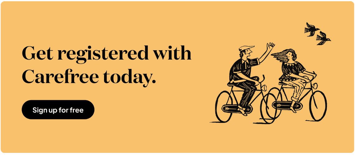 Sign up with Carefree