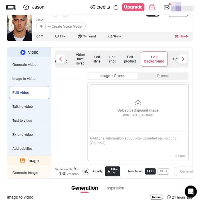 modifier l'arrière-plan de la vidéo avec une image et des instructions