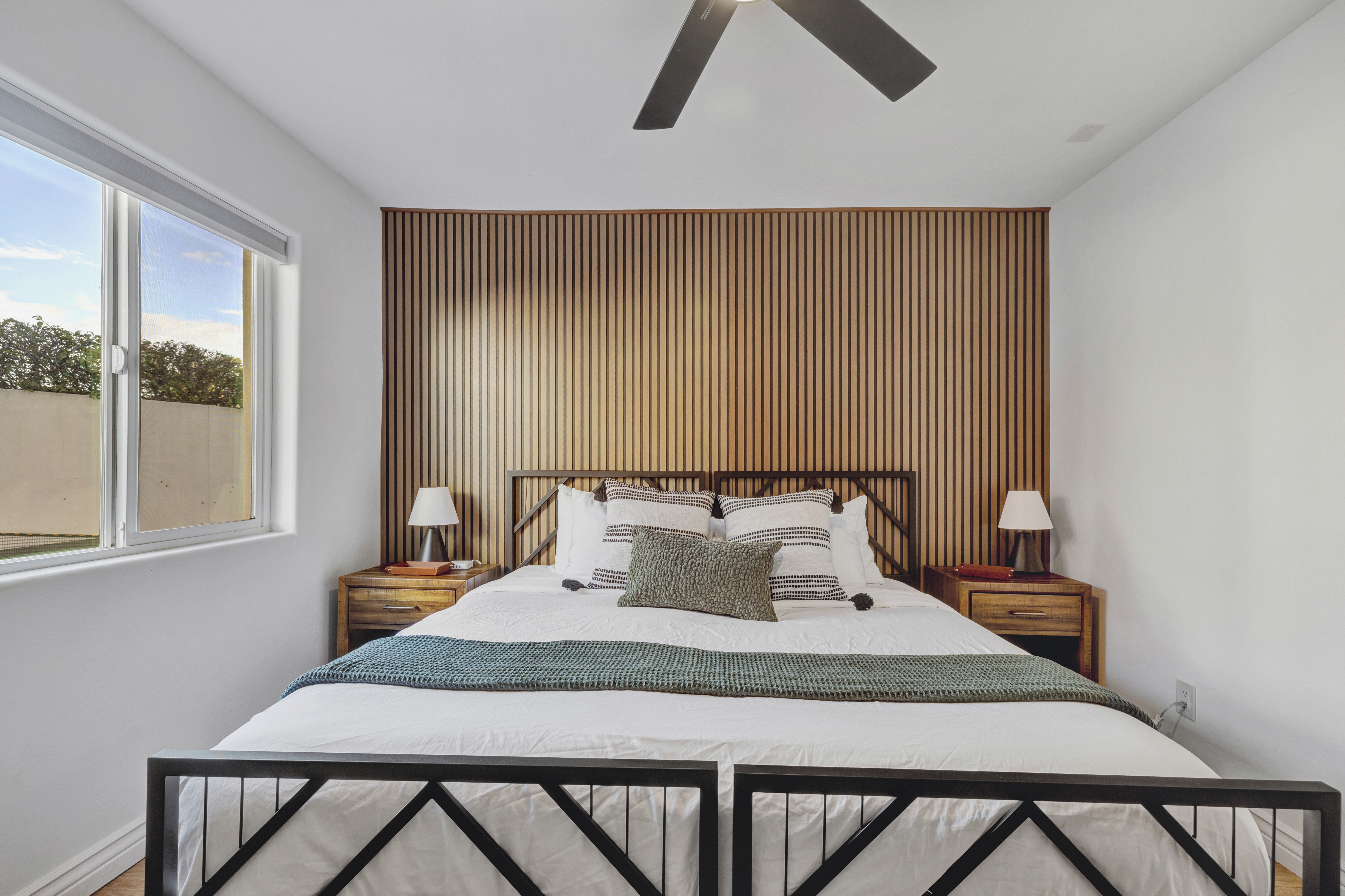 Cozy king bed or two twins