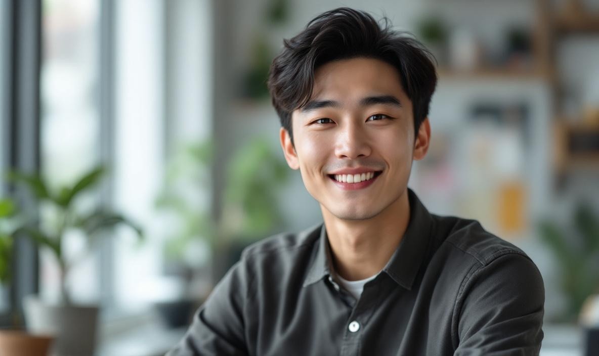 Man smiling at the camera