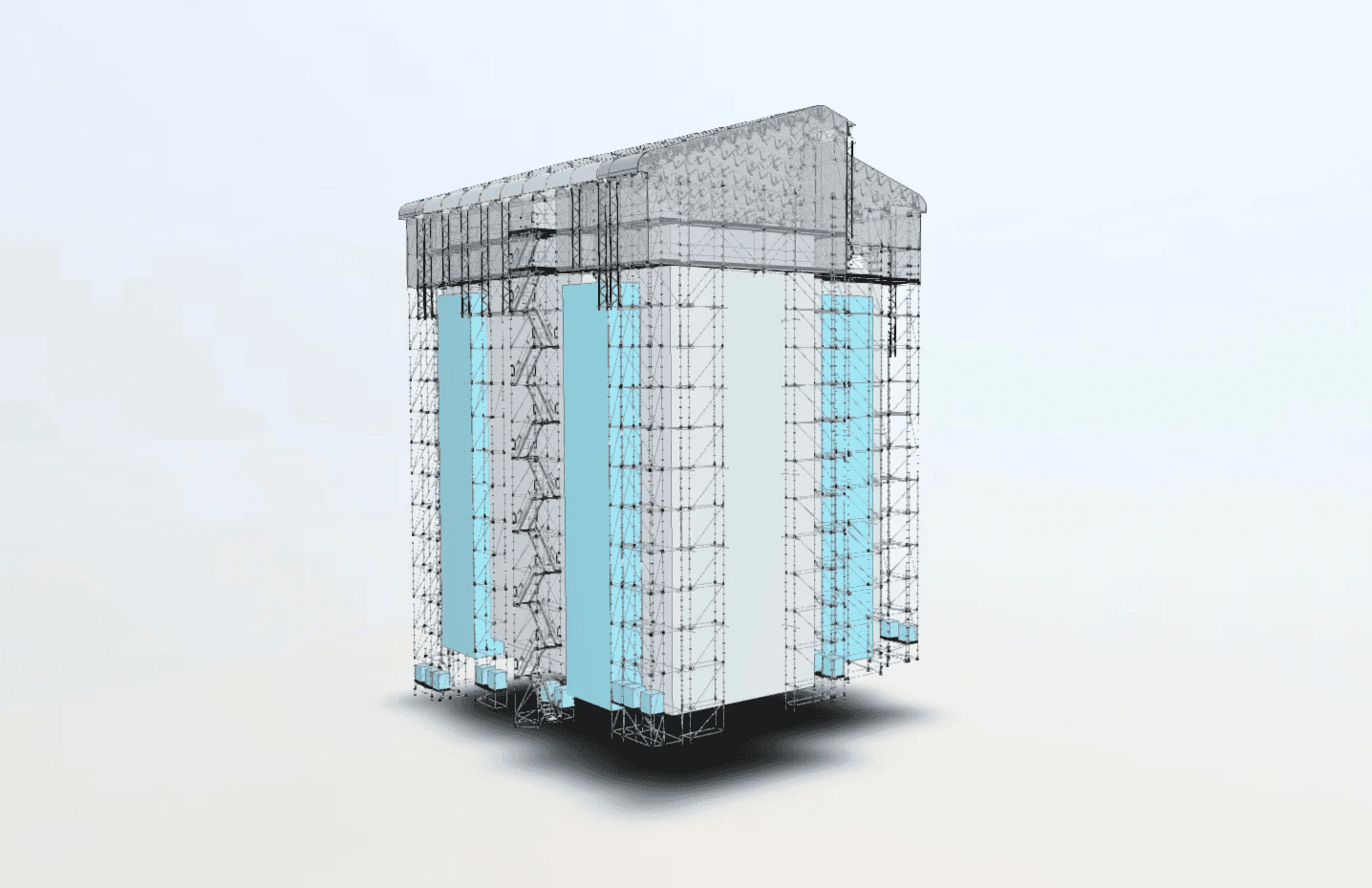 Byggnadsställning för Hedvig & Hägglund