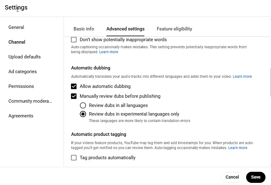 How to Turn Off Auto Dubbing as a Creator
