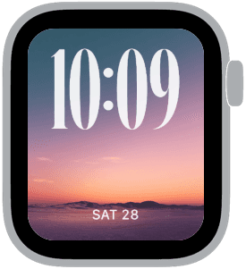 pastel horizon Apple Watch face preview 2 featuring abstract, gradient, modern, and easter.