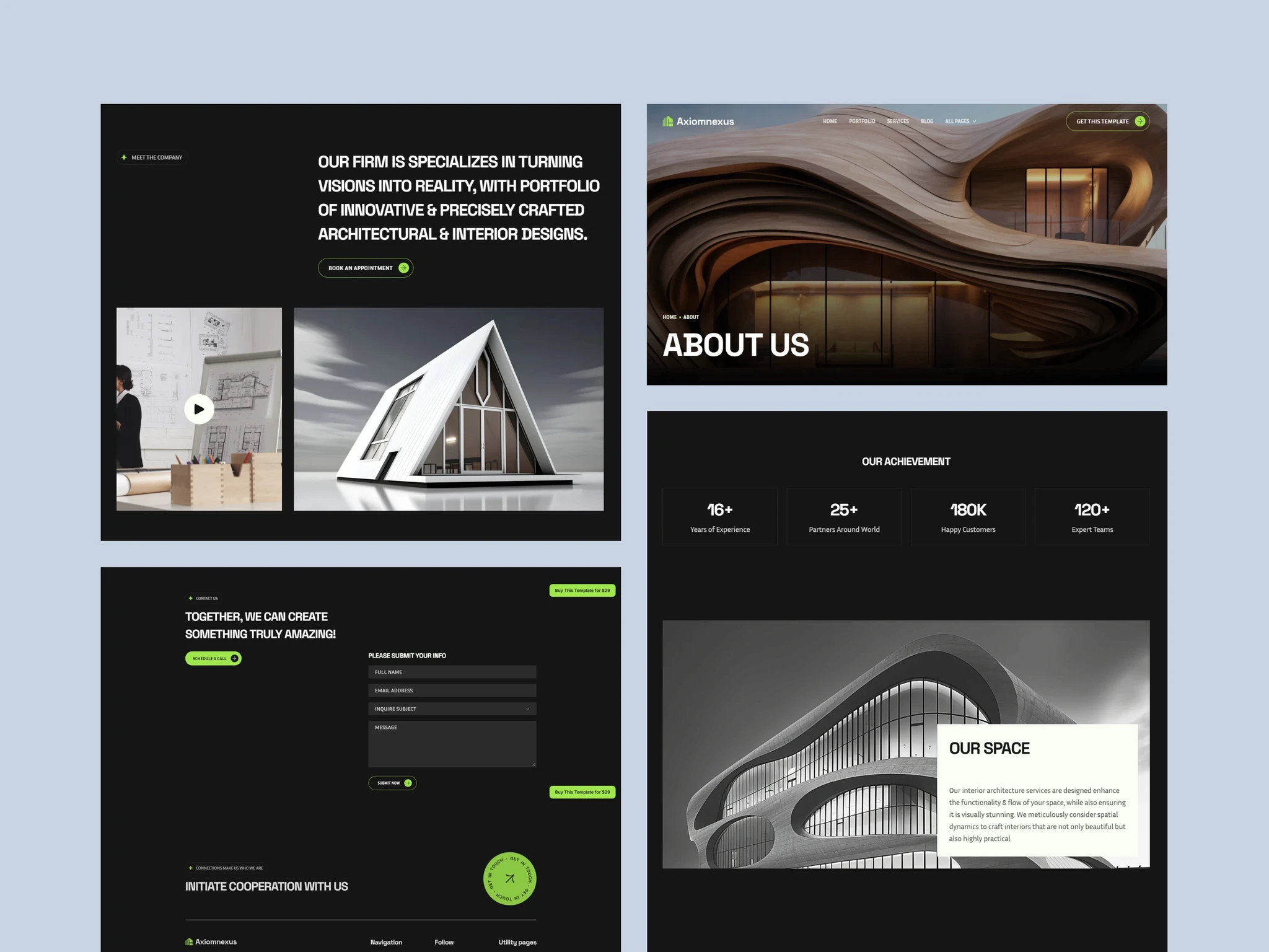 Nexus Futuristic Architecture Template