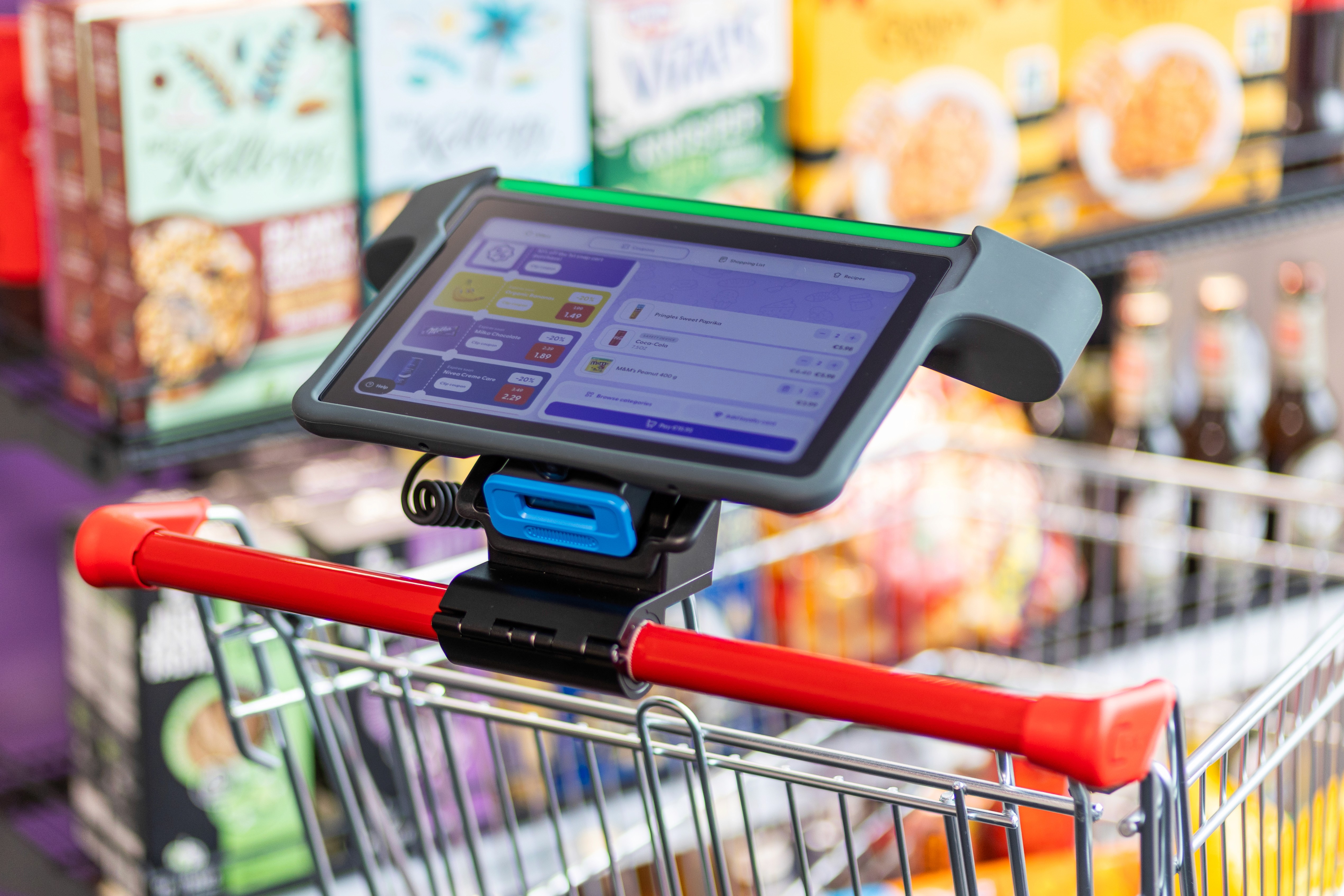 shopreme snap cart smart shopping cart software for self-checkout. Header Forbes Article Retail Media at Self-Checkout