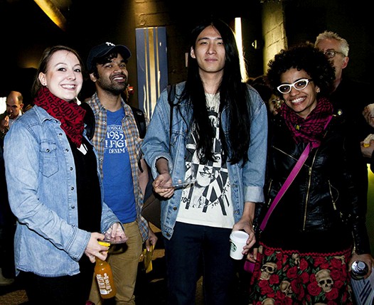 portrait of four students