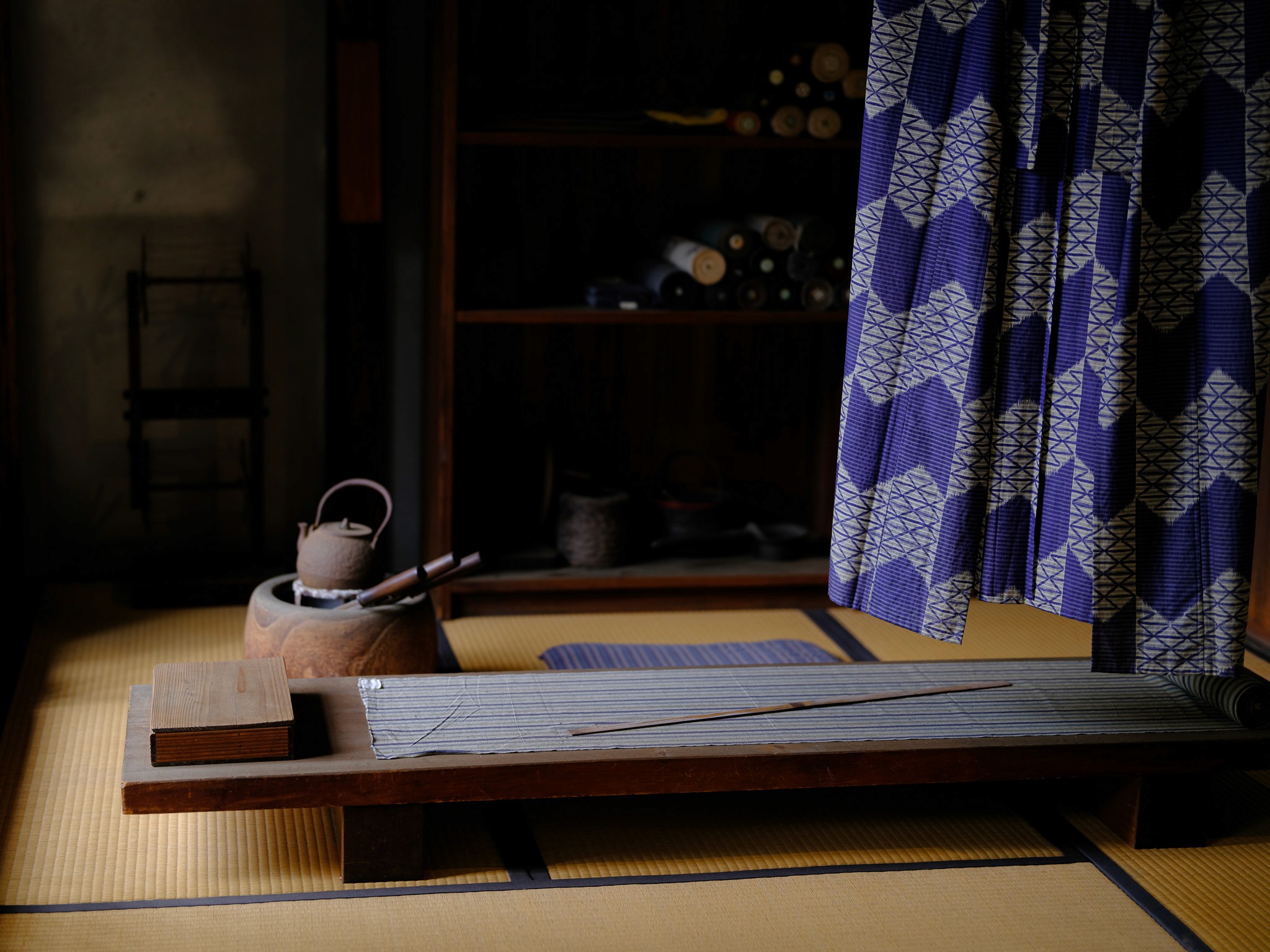 Museum exhibition scene at the Edo Museum in Tokyo, Japan, photographed by Edith Scharloo.