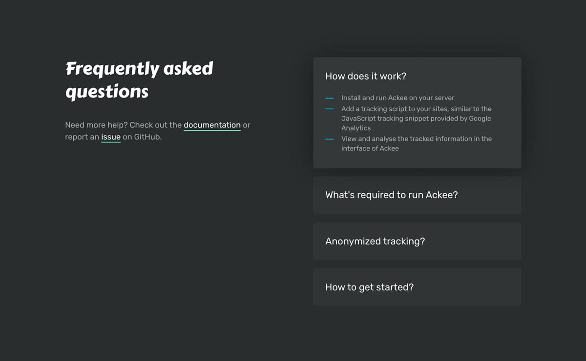 FAQ reference