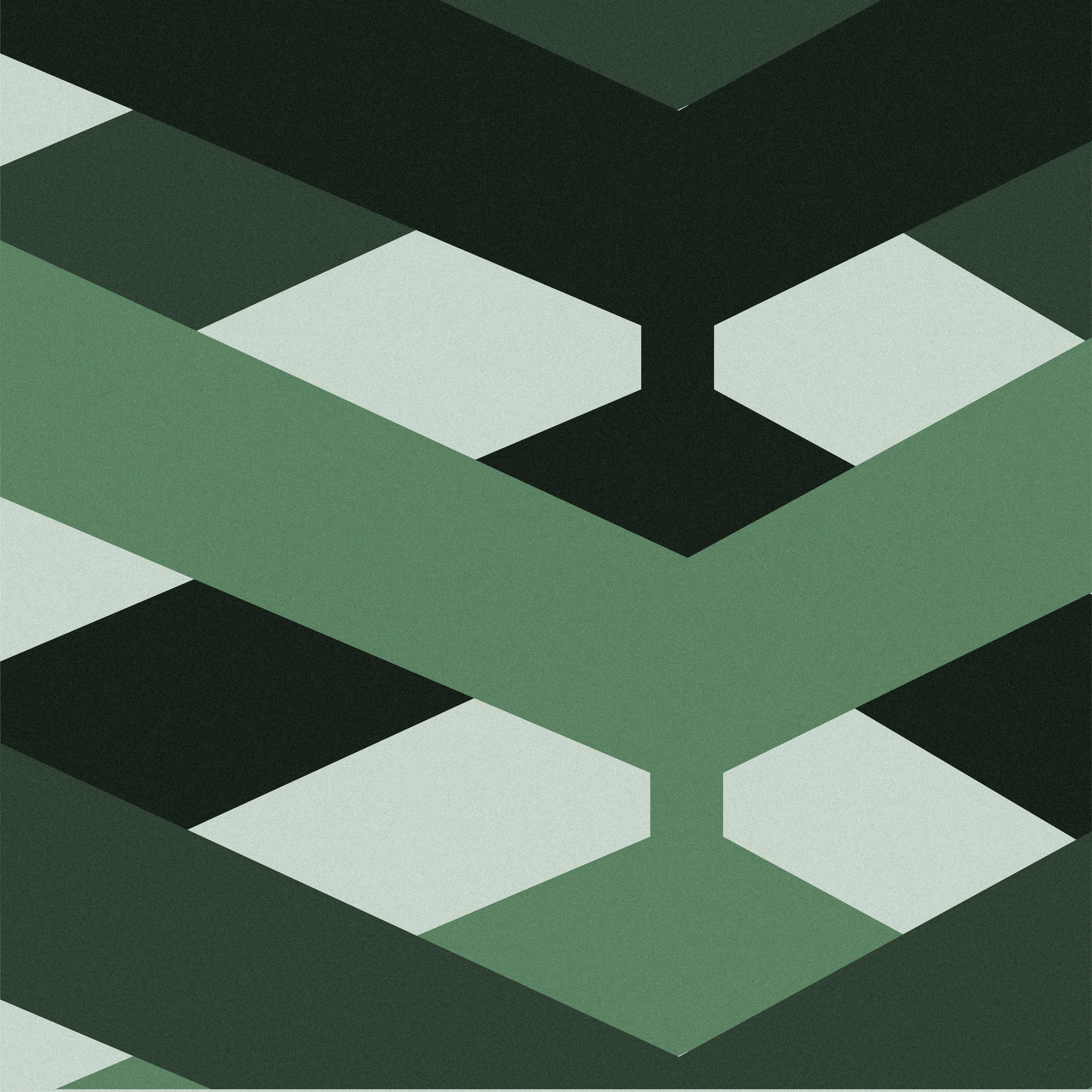 Close-up of a green palm leaf with intricate veining and texture, showcasing rich shades of green.