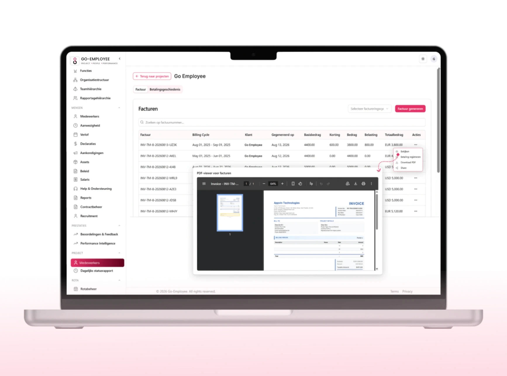 Invoicing